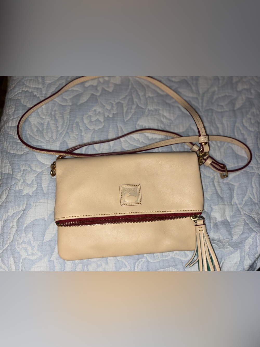 Dooney & Bourke Bone Florentine Leather Crossbody